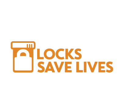 Locks Save Lives Home Two Color Reverse Logo