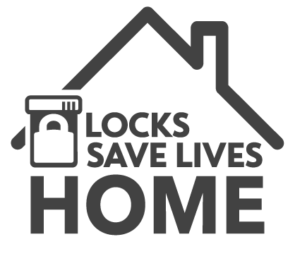 Locks Save Lives Home Black Logo