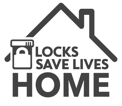 Locks Save Lives Home Black Logo