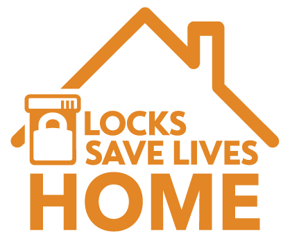 Locks Save Lives Home Single Color Logo