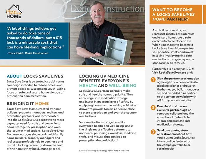 Locks Save Lives Home Brochure Inside